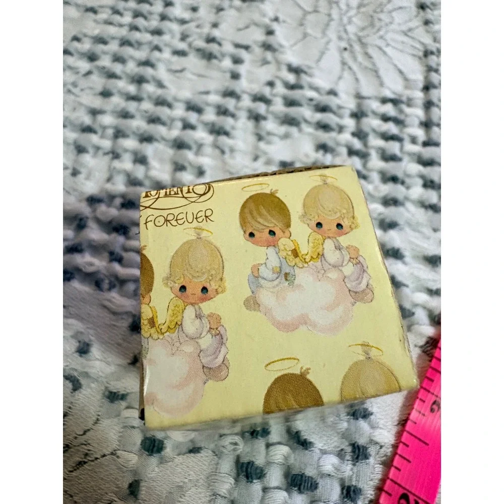 Precious Moments I'll Play My Drum For Him Pewter Figurine 1991 Enesco in Box